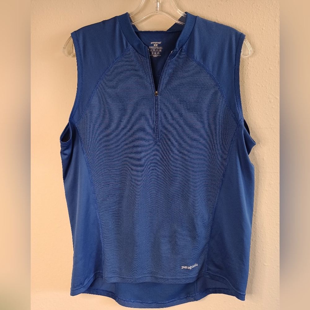 Patagonia mens 1/2 zip sleeveless shirt